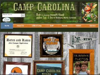 Web site www.campcarolina.com, Camp Carolina