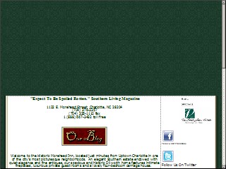 Web site www.moreheadinn.com, Morehead Inn
