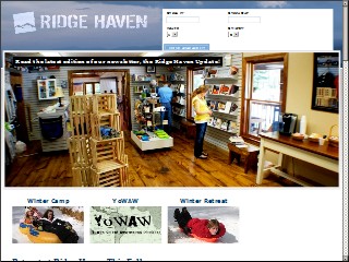 Web site www.ridgehaven.org, Ridge Haven