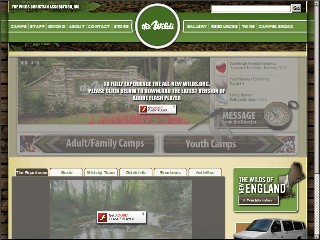 Web site www.wilds.org, Wilds Christian Camp